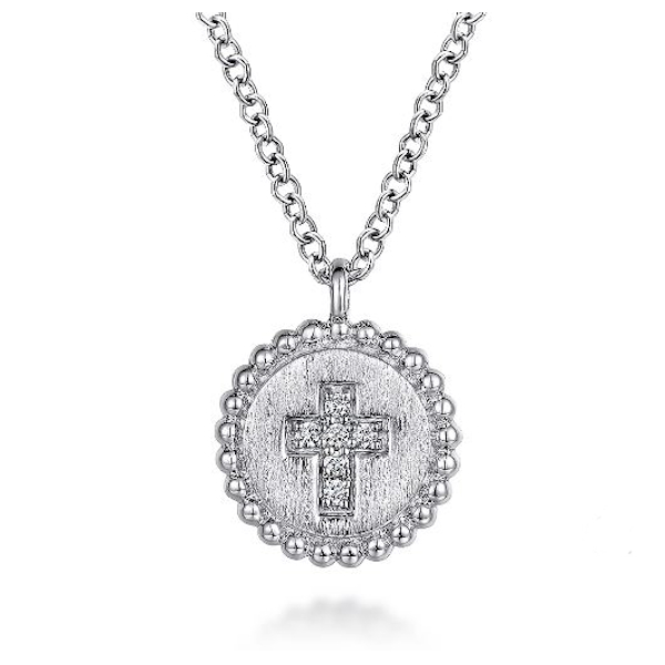 Sterling Silver Bujukan Diamond Cross Necklace